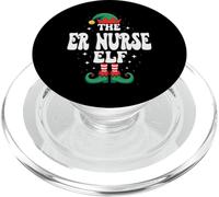 The Er Nurse Elf Funny Christmas Matching Family Group PopSockets PopGrip for MagSafe