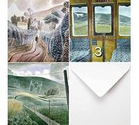 The Eric Ravilious Greetings Card Collection Part One - 3 Cards & 3 White Envelopes. Printed on 300gm Invercote card stock. All materials are FSC approved.