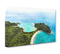 The Escondido Beach In Costa Rica Canvas Print for Living Room Bedroom Home Office Décor, Wall Art Picture Ready to Hang, 30 x 20 Inch (76 x 50 cm)