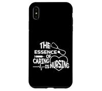 The Essence Of Caring Is Nursing - Caregiver RN Scrub Nurse Case for iPhone XS Max
