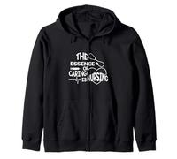 The Essence Of Caring Is Nursing - Caregiver RN Scrub Nurse Zip Hoodie