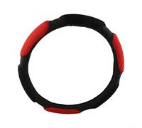 The Essential 38cm Anti Slip Car Steering Wheel Cover Offering Enhanced Control and Comfort (Black&Red)