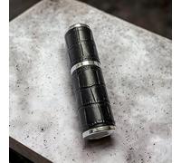 The Essential Atomizer Co. Black & Silver Faux Croc 10ml Refillable Perfume or Aftershave Travel Atomizer. Supplied with Filling Funnel & Gift Box