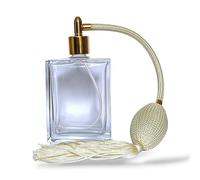 The Essential Atomizer Co. Retrospective 100ml Perfume Atomizers - Gift Boxed (Ivory Tassel with Gold fitting)