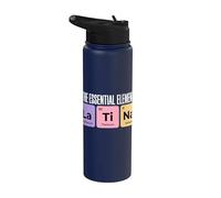 The Essential Element La Ti Na Periodic Table Chemistry Joke Stainless Steel Insulated Water Bottle