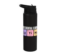 The Essential Element La Ti Na Periodic Table Chemistry Joke Stainless Steel Insulated Water Bottle
