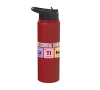The Essential Element La Ti Na Periodic Table Chemistry Joke Stainless Steel Insulated Water Bottle