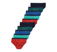 The Essentials Direct Boys Pack of 10 Briefs Underpants Knickers Underwear Blue White Mix Age 2-16 Cotton Rich UK Ex Stores (UK, Age, 12 Years, 13 Years, Regular, Multi Colour Mix)