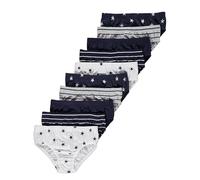 The Essentials Direct Boys Pack of 10 Briefs Underpants Knickers Underwear Blue White Mix Age 2-16 Cotton Rich UK Ex Stores (UK, Age, 7 Years, 8 Years, Regular, Star Print)