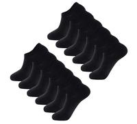 The Essentials Wardrobe 12PK Mens Low Cut Trainer Socks - UK 9-11/EU 43-45 - Black