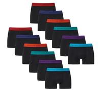 The Essentials Wardrobe 12PK Mens TEW Boxer - Black - Medium