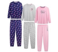 The Essentials Wardrobe 3PK Girls LS Long Pyjamas- Sleep - 8-9 Yrs