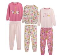 The Essentials Wardrobe 3PK Girls LS Long Pyjamas- Zoo - 1½ - 2 Yrs