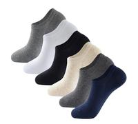 The Essentials Wardrobe 6PK Mens Low Cut Trainer Socks - UK 9-11/EU 43-45 - Assorted