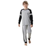 The Essentials Wardrobe Boys TEW 1 Pack LS Pyjamas - Lounge Club- 8/9 YRS