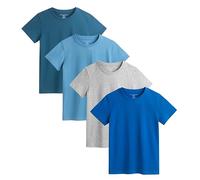 The Essentials Wardrobe Boys TEW 4 Pack T- Shirt - Blues - 4/5 Years
