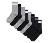 The Essentials Wardrobe Boys TEW 8 Pack Sports Ankle Socks - UK 9-12/EU 27-31 - Assorted