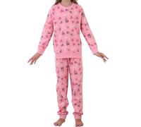 The Essentials Wardrobe Girls LS Pyjamas Set - Fake Cotton - Love - 6/7 Years