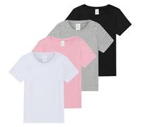 The Essentials Wardrobe Girls TEW 4 Pack T- Shirt - Assorted - 2-8/9 Years