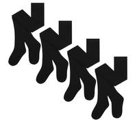 The Essentials Wardrobe Girls Tights School Uniform Pack of 4 Breathable Cotton Rich Elasticated Waist Soft Durable Schoolwear Girls Tights Sizes 2-12 Yrs