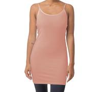 The Essentials Wardrobe Ladies 1 Pack Longline Cami Vestt - 20-22 - Pink