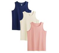 The Essentials Wardrobe Ladies TEW 3 Pack Vest - Navy - Mid - Small