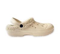 The Essentials Wardrobe Ladies TEW Fleece Lined Clogs - Beige - 4