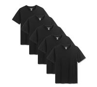 The Essentials Wardrobe Mens TEW 5 Pack T- Shirt - Black - XX Large