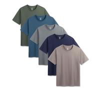 The Essentials Wardrobe Mens TEW 5 Pack T- Shirt - Mids - 3X Large