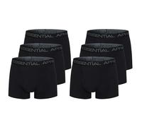 The Essentials Wardrobe Mens TEW 6 Pack Mens Boxer - X Large - Black