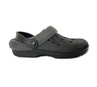 The Essentials Wardrobe Mens TEW Fleece Lined Clogs - Black - 10