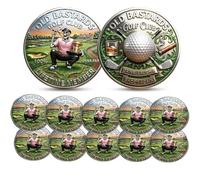 The Eternal Golfer’s Challenge Coin, Over Par Old Bastards Golf Club Challenge Coin, 3D Funny Double-Sided Lifetime Member Golf Commemorative Coin, Collectible Keepsake, Gift for Friends
