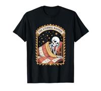 The Eternal Napper Cozy Skeleton Sleep Under Stars T-Shirt