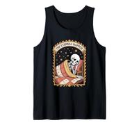 The Eternal Napper Cozy Skeleton Sleep Under Stars Tank Top