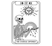 The Eternal Optimist Tarot Card Journal - A Gothic Skeleton Notebook for Bright Souls