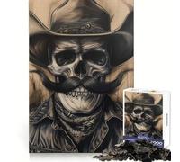 The Eternal Outlaw Cowboy 1000 Pieces Jigsaw Puzzles for Teenagers Cognitive Toy Gentle Leisure Pattern Assembly Fine Art Piece (38x26cm)