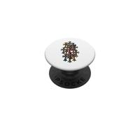 The Eternal Red Heart Colorful Cross PopSockets Adhesive PopGrip