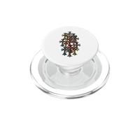 The Eternal Red Heart Colorful Cross PopSockets PopGrip for MagSafe