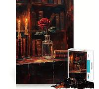 The Eternal Rose Jigsaw Puzzles for Teenagers 1000 Pieces Logic Sense Toy Calm Fun Smooth Edge Birthday Gift (38x52cm)