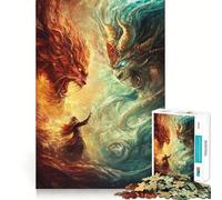 The Eternal War of Elements 1000 Piece Jigsaws for Adults Puzzle Intellect Toy Relaxing Fun Quality Cut Fine Art Piece (50x75cm)