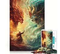 The Eternal War of Elements 1000 Piece Jigsaws for Teenagers Puzzle Strong Logic Toy Relaxed Mind Clear Edge Bday Surprise (38x26cm)