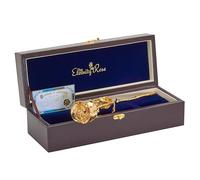 The Eternity Rose Gold Dipped Rose 24K, Romantic Gifts for Her, Real Preserved Flower, 11.5"