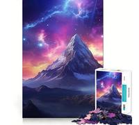 The Ethereal Mountain Jigsaw Puzzles for Adults 1000 Piece Memory Boost Cozy Time Pattern Assembly Santa Wish List (50x75cm)