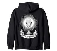 The Eucharist Sacrament Chalice Holy Communion Zip Hoodie