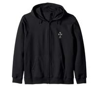 The Ever Celtic Silver Cross Zip Hoodie