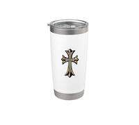 The Ever Dagger Gold Cross Stainless Steel Insulated Tumbler