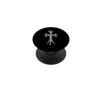 The Ever Dagger Pave Diamonds Silver Cross PopSockets Adhesive PopGrip