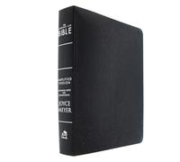 The Everyday Life Bible: Amplified Version, Black Bonded Leather, Silver Page Edges, Ribbon Marker