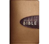 The Everyday Life Bible: Bronze With Brown Alligator Inset, Amplified Version, Fashion Edition