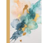 The Everyday Notebook - Pastel and Gold Abstract Art: 120 College-Ruled Pages - Great for School, Note-Taking & Journaling